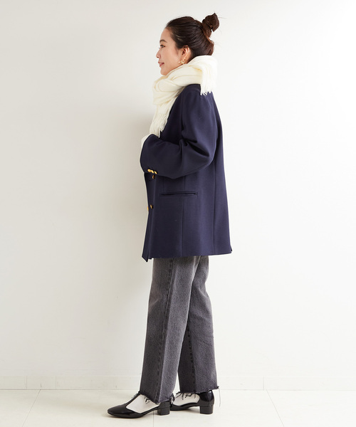 B.C STOCK(ベーセーストック)の「ウォッシャブルカシミヤタッチストール(マフラー・レディース・アイボリー/ベージュ/ピンク/チャコールグレー・FREE)」の13枚目の写真