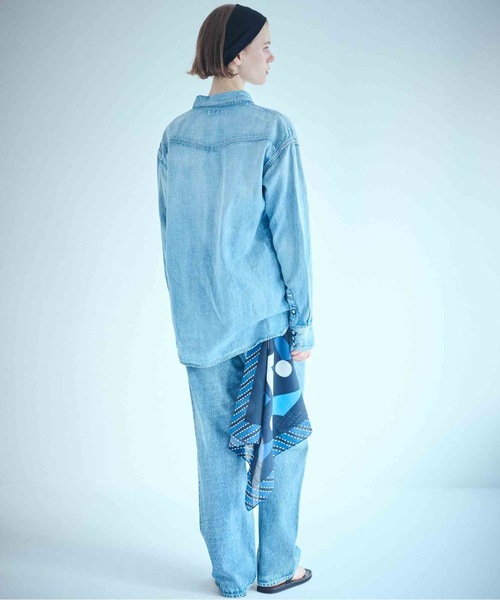 SEA(シー)の「90’s ストレートデニムトラウザーズ(デニムパンツ・レディース・ライトブルー/インディゴブルー・0/1)」の11枚目の写真