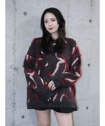 jouetie | モチーフシャギーニット(ニット/セーター)