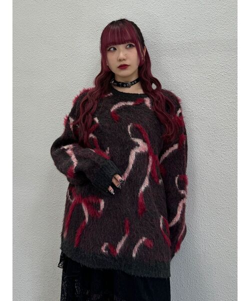 ジュエティ　赤ニット ジュエティ 赤ニット ジュエティ 赤ニット