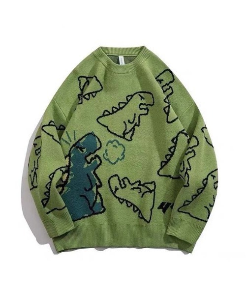 セール】恐竜柄 ニット（ニット/セーター）｜Sakka（サッカ）の