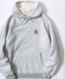 CONVERSE | CONVERSE/コンバース シャギー裏起毛ボア サガラワッペン ワンポイント刺繍 プルオーバーパーカー レディース メンズ フーディー(パーカー)