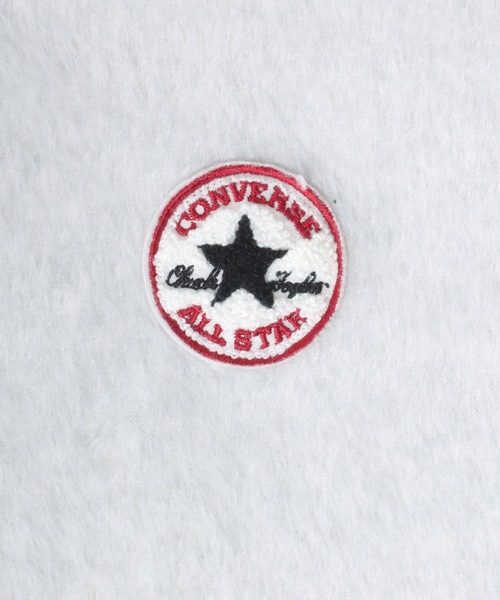 CONVERSE(コンバース)の「CONVERSE/コンバース シャギー裏起毛ボア サガラワッペン ワンポイント刺繍 プルオーバーパーカー レディース メンズ フーディー(パーカー・レディース・チャコール/ブルーグリーン/アッシュグレー/オフホワイト・M/L/LL)」の14枚目の写真