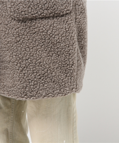 GLOBAL WORK（グローバルワーク）の「ボアチェスターコート/569331（チェスターコート・レディース・ブラウン/ダークグレー/ネイビー・LARGE/MEDIUM）」の22枚目の写真