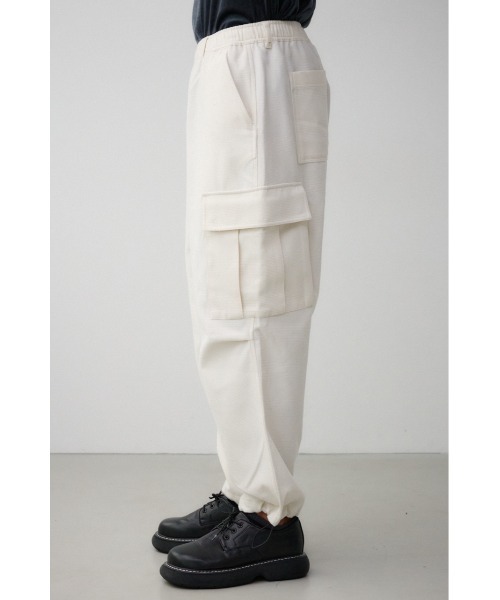 AZUL by moussy(アズールバイマウジー)の「フェイクメルトンカーゴパンツ(スラックス・メンズ・チャコールグレー/ブラック/アイボリー・MEDIUM/LARGE)」の8枚目の写真