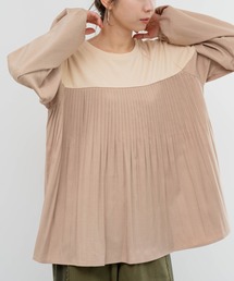 【refinedworks】カットソーと布帛の異素材ミックスプルオーバー!