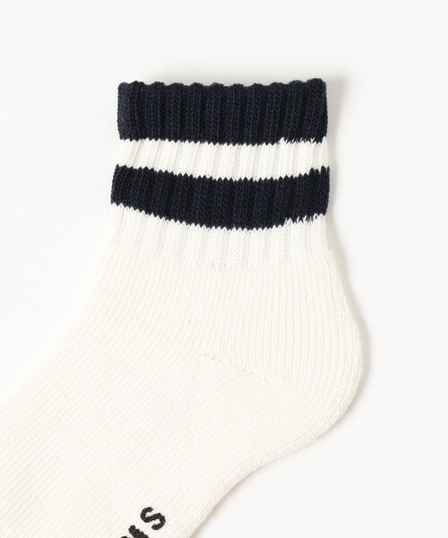 BEAMS（ビームス）の「ライン ソックス（ソックス/靴下・メンズ・ブラック/オフホワイト/ホワイト・ONE SIZE）」の4枚目の写真