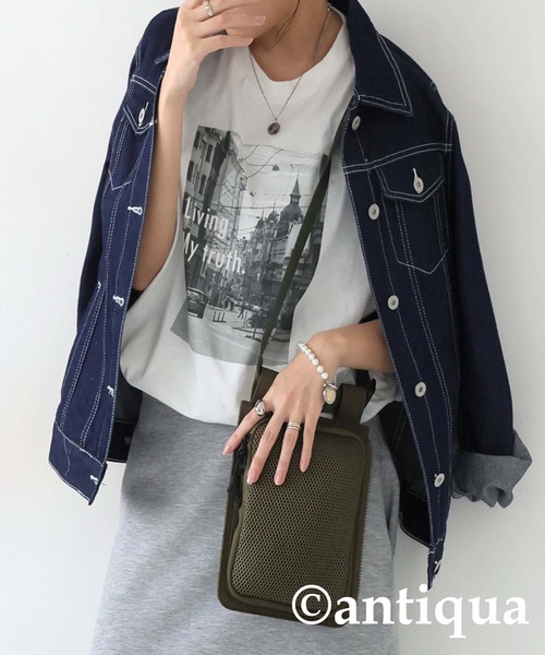 antiqua(アンティカ)の「セパレートボディバッグ(ボディバッグ/ウエストポーチ・レディース・ブラック/カーキ・FREE)」の17枚目の写真