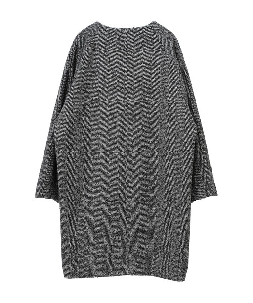 Green Parks(グリーンパークス)の「ヘリンボーンノーカラーコート(ノーカラーコート・レディース・その他・FREE)」の12枚目の写真