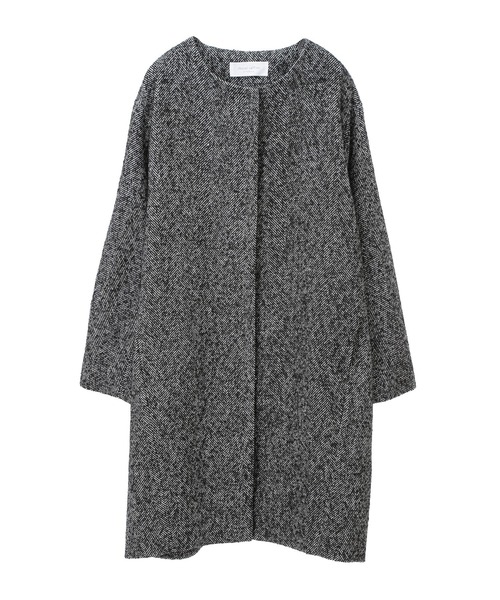 Green Parks(グリーンパークス)の「ヘリンボーンノーカラーコート(ノーカラーコート・レディース・その他・FREE)」の19枚目の写真