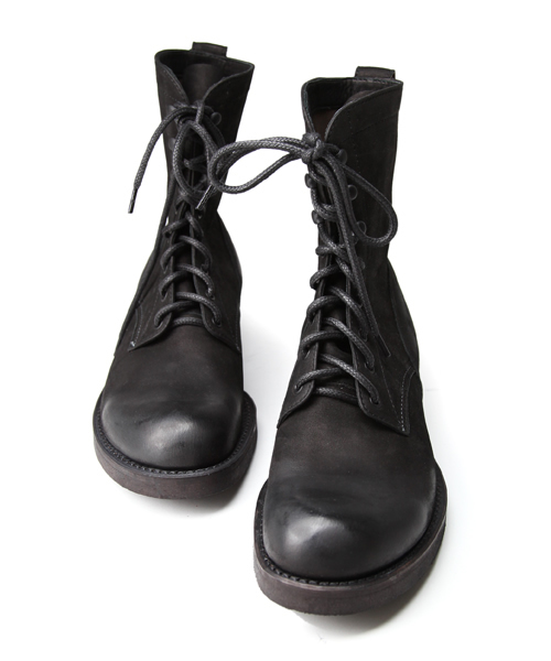 MR.OLIVE（ミスターオリーブ）の「【撥水レザー】WATER PROOF NUBUCK LEATHER / LACE UP LOGGER BOOTS（ブーツ・メンズ・ブラウン/ブラック・9h/10h/8h/7h）」の6枚目の写真