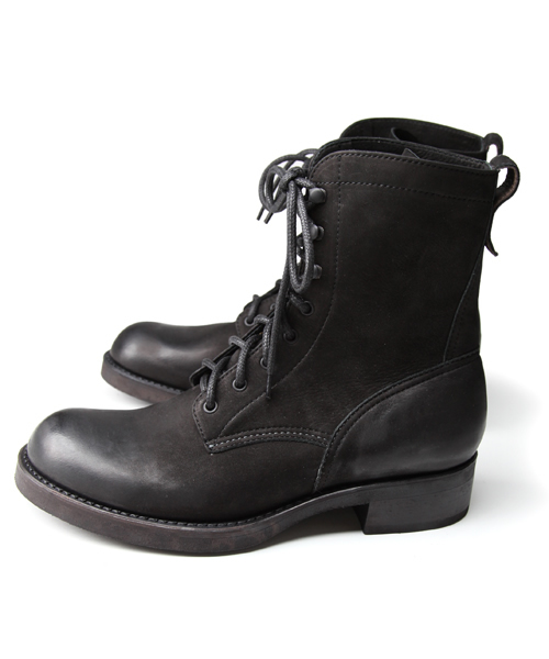 MR.OLIVE（ミスターオリーブ）の「【撥水レザー】WATER PROOF NUBUCK LEATHER / LACE UP LOGGER BOOTS（ブーツ・メンズ・ブラウン/ブラック・9h/10h/8h/7h）」の7枚目の写真