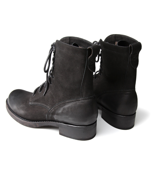 MR.OLIVE（ミスターオリーブ）の「【撥水レザー】WATER PROOF NUBUCK LEATHER / LACE UP LOGGER BOOTS（ブーツ・メンズ・ブラウン/ブラック・9h/10h/8h/7h）」の8枚目の写真