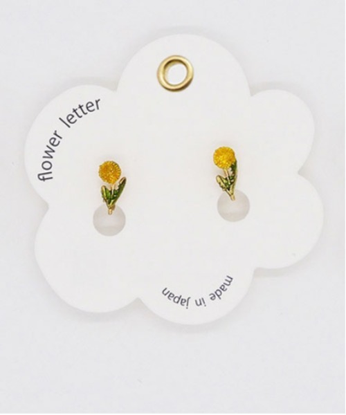 Zoule(ゾーラ)の「Zoule ゾーラ:FLOWER LETTER SERIES flower letter2 花 花言葉 チューリップ タンポポ マーガレット イヤリング(イヤリング・レディース・レッド/ホワイト/イエロー・FREE)」の7枚目の写真