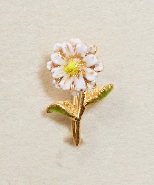 Zoule(ゾーラ)の「Zoule ゾーラ:FLOWER LETTER SERIES flower letter2 花 花言葉 チューリップ タンポポ マーガレット イヤリング(イヤリング・レディース・レッド/ホワイト/イエロー・FREE)」の13枚目の写真
