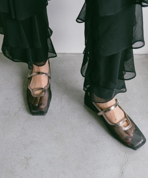 sahara(サハラ)の「Sheer Strap Shoes/シアーストラップシューズ(その他シューズ・レディース・ブラック/シルバー/ゴールド・M/L)」の2枚目の写真