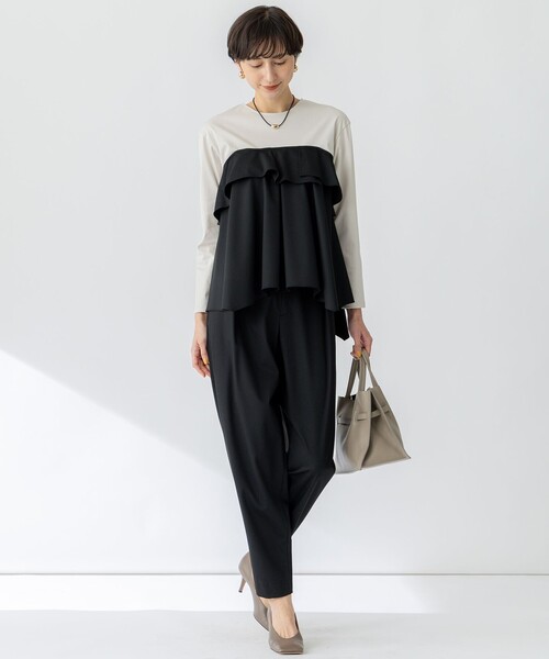 セール】【セットアップ対応/洗える】ライトクロス コクーン パンツ