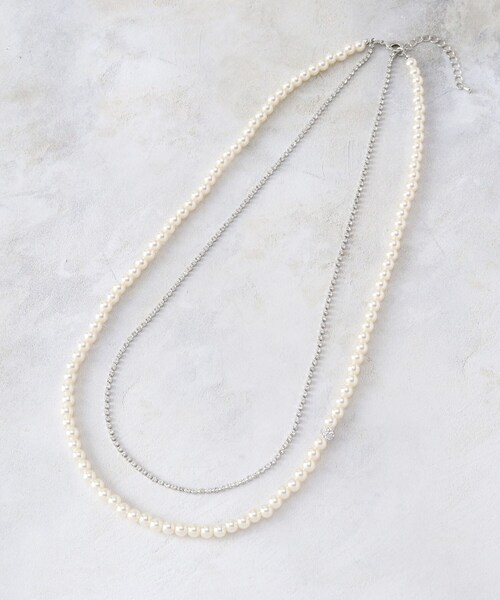 grove(グローブ)の「◆ダイヤ型レーンパール調ネックレス【入卒対応可】(ネックレス・レディース・ピンクゴールド/ゴールド/シルバー・00)」の9枚目の写真