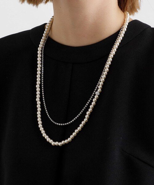 grove(グローブ)の「◆ダイヤ型レーンパール調ネックレス【入卒対応可】(ネックレス・レディース・ピンクゴールド/ゴールド/シルバー・00)」の7枚目の写真