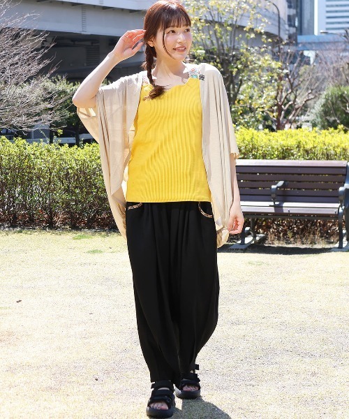 チチカカ（チチカカ）の「テレコモモンガカーディガン（カーディガン/ボレロ・レディース・ボルドー/ベージュ/カーキ/ブラック・FREE）」の8枚目の写真