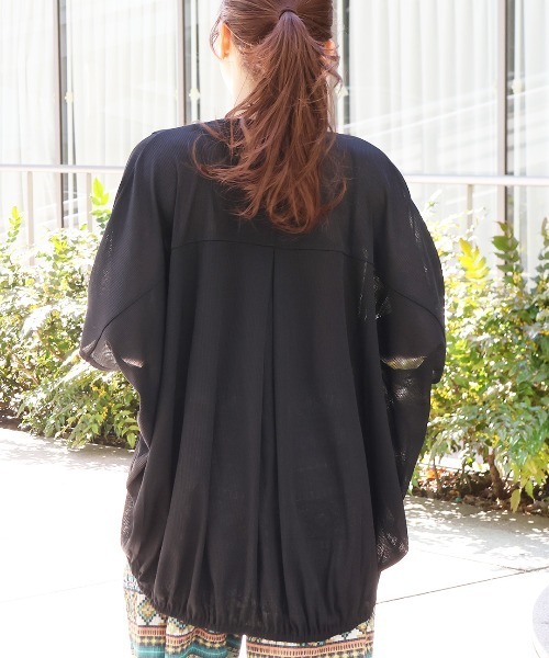 チチカカ（チチカカ）の「テレコモモンガカーディガン（カーディガン/ボレロ・レディース・ボルドー/ベージュ/カーキ/ブラック・FREE）」の7枚目の写真