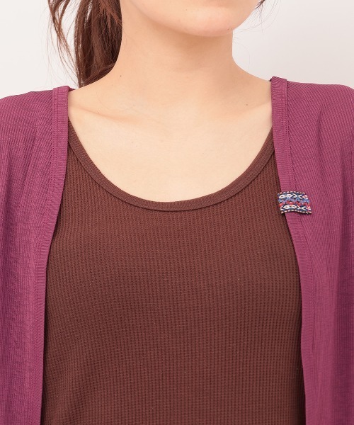 チチカカ（チチカカ）の「テレコモモンガカーディガン（カーディガン/ボレロ・レディース・ボルドー/ベージュ/カーキ/ブラック・FREE）」の17枚目の写真