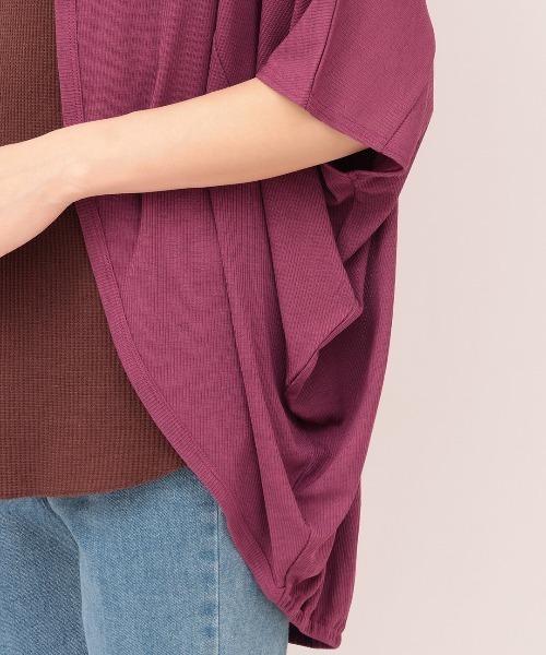 チチカカ（チチカカ）の「テレコモモンガカーディガン（カーディガン/ボレロ・レディース・ボルドー/ベージュ/カーキ/ブラック・FREE）」の18枚目の写真