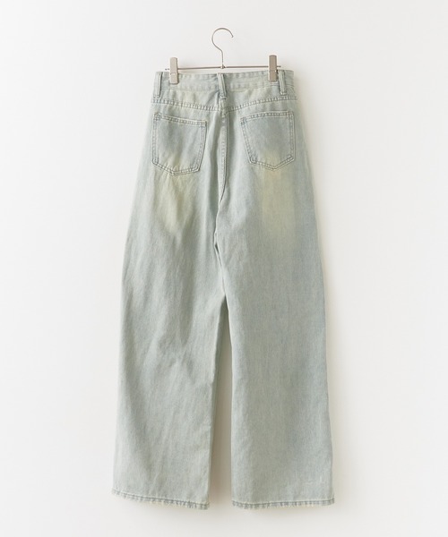 BLANK　（ブランク）の「▲Side Ribbon Denim Pants /サイドリボンデニムパンツ（デニムパンツ・レディース・ブルー・FREE）」の2枚目の写真