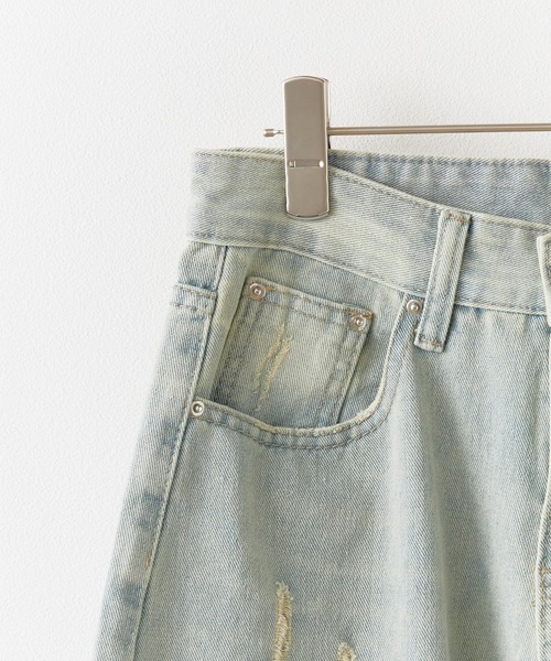 BLANK　（ブランク）の「▲Side Ribbon Denim Pants /サイドリボンデニムパンツ（デニムパンツ・レディース・ブルー・FREE）」の3枚目の写真