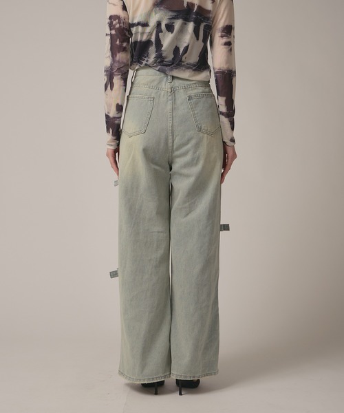 BLANK　（ブランク）の「▲Side Ribbon Denim Pants /サイドリボンデニムパンツ（デニムパンツ・レディース・ブルー・FREE）」の10枚目の写真