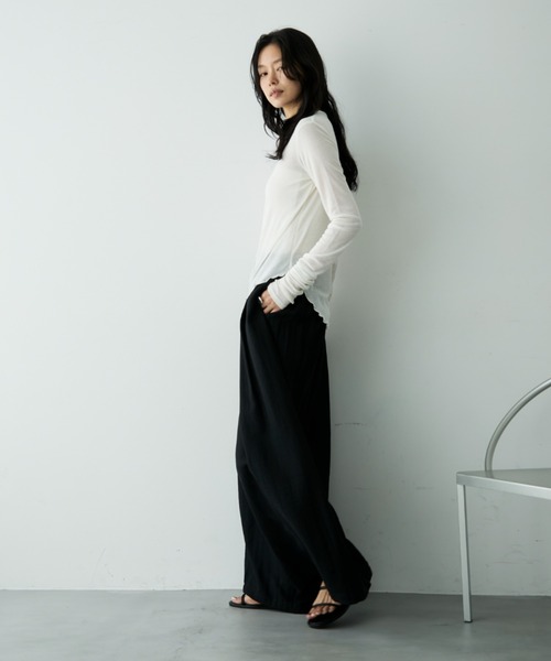 ♡THINGS THAT MATTET♡シアートップス SHEER & DRAPE RIB TOPS | OCCASION STYLE | STORE | THINGS