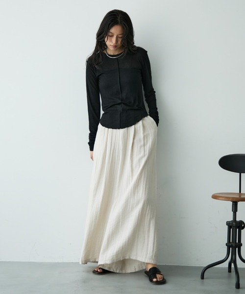 セール】センターシームシアートップス（Tシャツ/カットソー