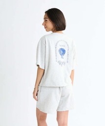 VACANCES TEE /ロキシーバックプリントクロップド丈Tシャツ