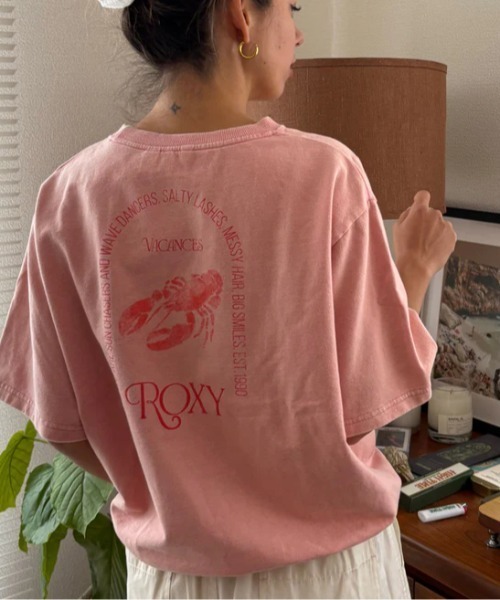 VACANCES TEE /ロキシーバックプリントクロップド丈Tシャツ（Tシャツ/カットソー）｜ROXY（ロキシー）