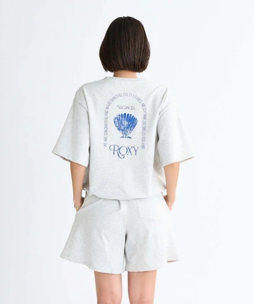ROXY(ロキシー)の「VACANCES TEE /ロキシーバックプリントクロップド丈Tシャツ(Tシャツ/カットソー・レディース・ピンク/ブラック/グレー・MEDIUM/SMALL/LARGE)」の7枚目の写真