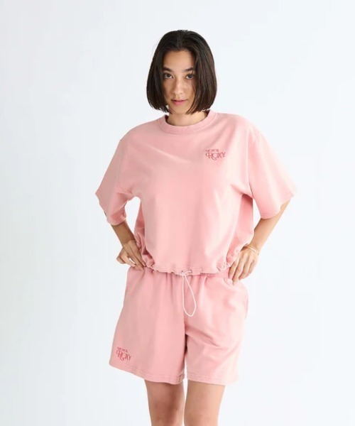 ROXY(ロキシー)の「VACANCES TEE /ロキシーバックプリントクロップド丈Tシャツ(Tシャツ/カットソー・レディース・ピンク/ブラック/グレー・MEDIUM/SMALL/LARGE)」の15枚目の写真