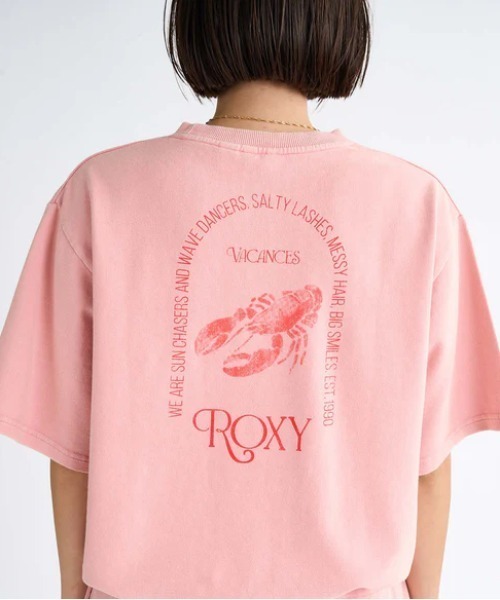 ROXY(ロキシー)の「VACANCES TEE /ロキシーバックプリントクロップド丈Tシャツ(Tシャツ/カットソー・レディース・ピンク/ブラック/グレー・MEDIUM/SMALL/LARGE)」の13枚目の写真