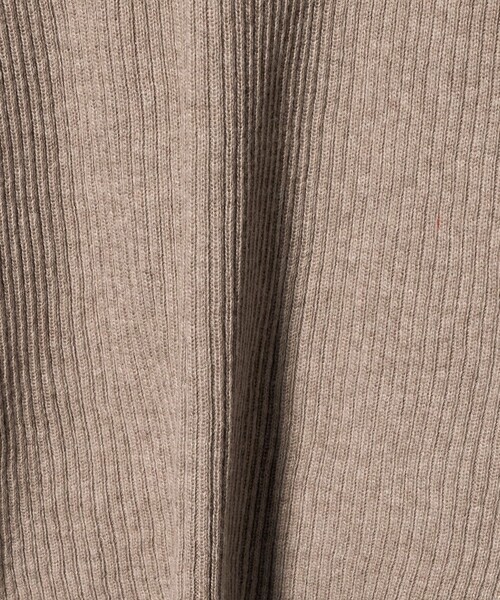 BEAUTY&YOUTH UNITED ARROWS（ビューティーアンドユースユナイテッドアローズ）の「コットンリブ オープンカラーニット ウォッシャブル（ニット/セーター・レディース・ベージュ/ブラック/グレー/ダークグレー/モカ/レッド/ネイビー・FREE）」の8枚目の写真