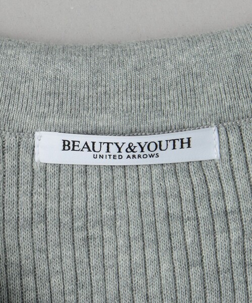 BEAUTY&YOUTH UNITED ARROWS（ビューティーアンドユースユナイテッドアローズ）の「コットンリブ オープンカラーニット ウォッシャブル（ニット/セーター・レディース・ベージュ/ブラック/グレー/ダークグレー/モカ/レッド/ネイビー・FREE）」の10枚目の写真