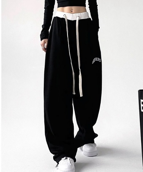 SHEENA（シーナ）の「バイカラーウエストスウェットパンツ（スウェットパンツ・レディース・ライトグレー/ブラック・M）」の18枚目の写真