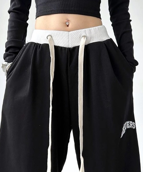 SHEENA（シーナ）の「バイカラーウエストスウェットパンツ（スウェットパンツ・レディース・ライトグレー/ブラック・M）」の19枚目の写真