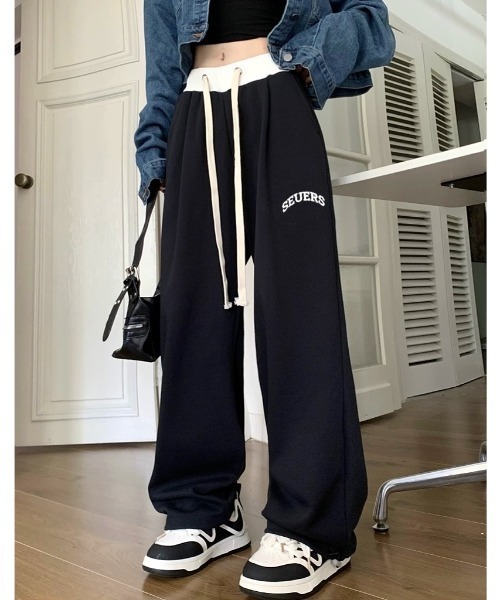 SHEENA（シーナ）の「バイカラーウエストスウェットパンツ（スウェットパンツ・レディース・ライトグレー/ブラック・M）」の22枚目の写真