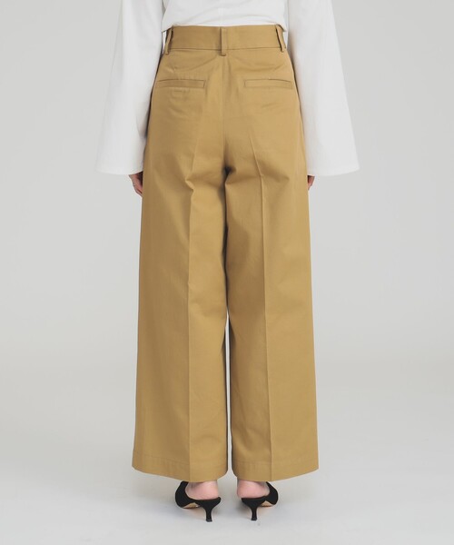 Demi-Luxe BEAMS(デミルクス ビームス)の「コンパクト チノ ワイドパンツ(チノパンツ・レディース・ホワイト系その他5/ベージュ・36/38)」の8枚目の写真