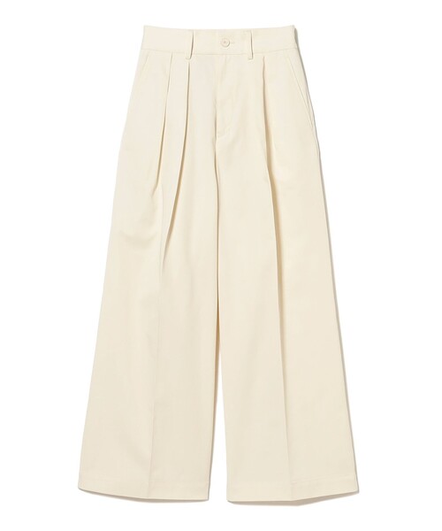 Demi-Luxe BEAMS(デミルクス ビームス)の「コンパクト チノ ワイドパンツ(チノパンツ・レディース・ホワイト系その他5/ベージュ・36/38)」の12枚目の写真