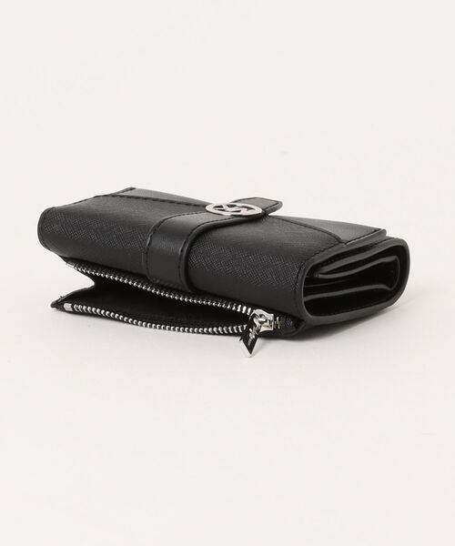 MICHAEL KORS（マイケルコース）の「GREENWICH エンベロープ トライフォールド ウォレット ミディアム（財布・レディース・ブラック・FREE）」の4枚目の写真