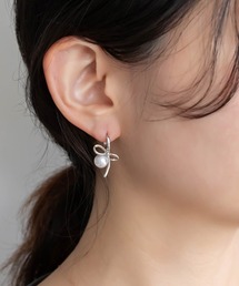 RANDA | パールリボンピアス(ピアス(両耳用))