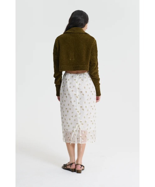 CECILIE BAHNSEN(セシリー バンセン)の「MIDI SKIRT WITH ZIP CLOSURE(スカート・レディース・カーキ・6/8)」の6枚目の写真