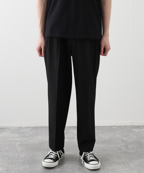 417 EDIFICE（フォーワンセブンエディフィス）の「TORO 2WAY 2タックワイドパンツ（スラックス・メンズ・ブラウン/ベージュ/ブラック・SMALL/LARGE/MEDIUM）」の2枚目の写真