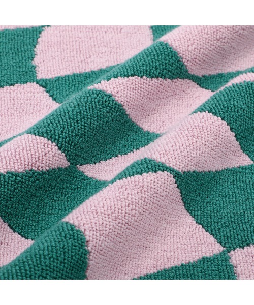 Francfranc（フランフラン）の「抗菌防臭タオルマット チェッカー ピンク（タオル・レディース・ピンク・FREE）」の4枚目の写真