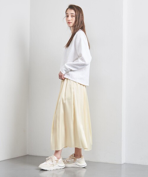 UNITED ARROWS（ユナイテッドアローズ）の「BOTANY ジャガード スウェット プルオーバー（スウェット・レディース・ナチュラル/ライトグレー/ホワイト/ライム・FREE）」の8枚目の写真